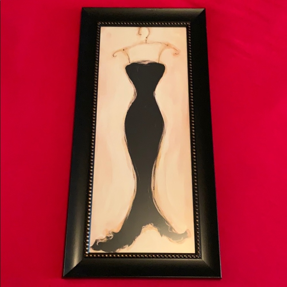 Black dress framed picture